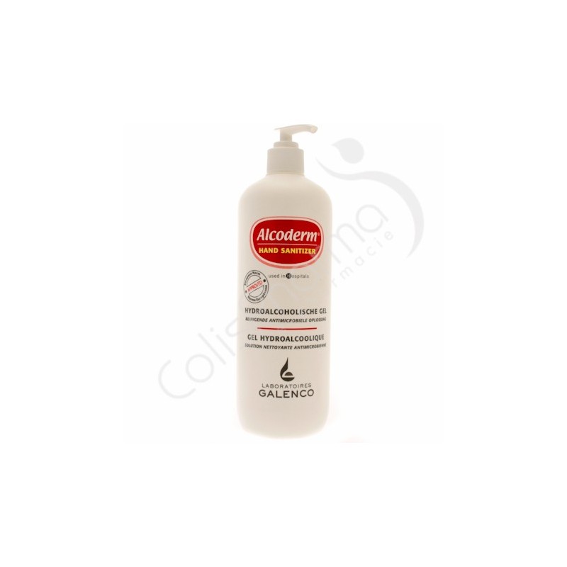 Galenco - Alcoderm Gel Désinfectant Hydroalcoolique 600 ml