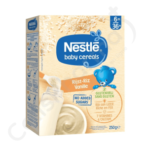 Nestlé Baby Cereals Rijst-Vanille Glutenvrij - 250 g
