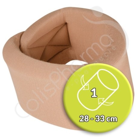 Thuasne Nekbrace Ortel Ortel C1 Anatomic Beige - Hoogte 9 cm - Maat 1