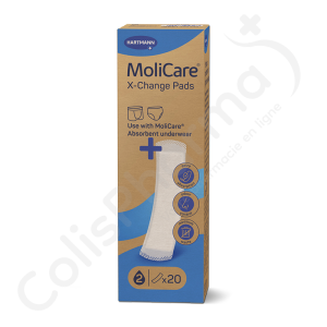 Molicare Beschermingen voor Molicare Absorberend Ondergoed 2 Druppels - 20 incontinentieverbanden