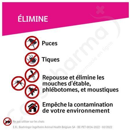 Frontline Protect Solution Pour Spot-On Chiens S 5-10 kg - 3 pipettes de 1 ml