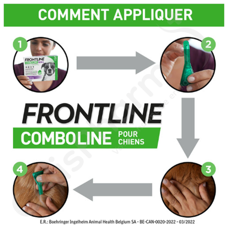 Frontline Combo Line Chien S 2-10 kg - 3 pipettes de 0,67 ml