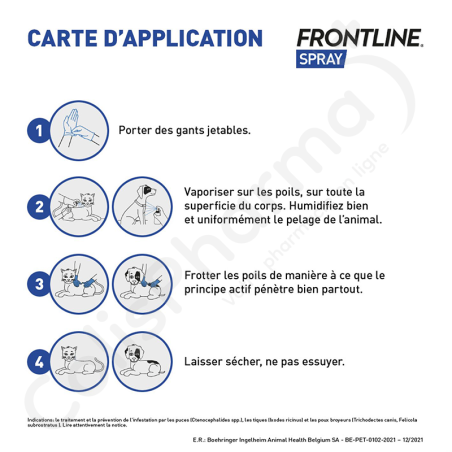Frontline Spray Anti-Puce - 250 ml