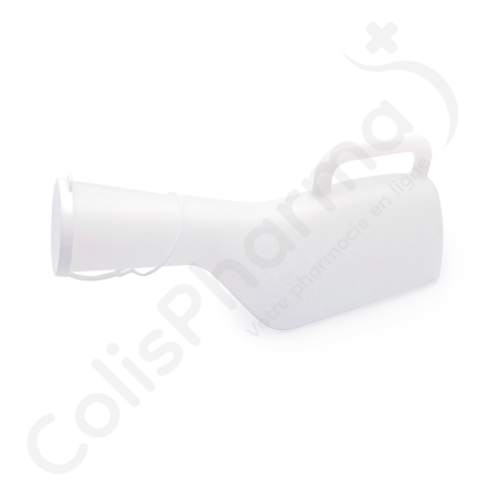 Urinal opaque pour homme avec bouchon et poignée - 1 pièce Urinal opaque pour homme avec bouchon et poignée - 1 pièce