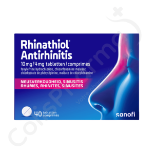 Rhinathiol Antirhinitis 10 mg/4 mg - 40 tabletten