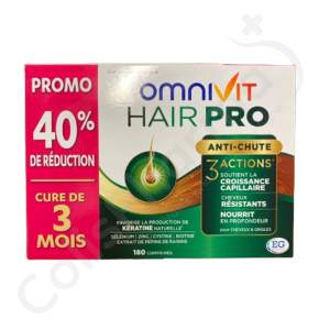 Omnivit Hair Pro Tegen Haaruitval - 180 tabletten