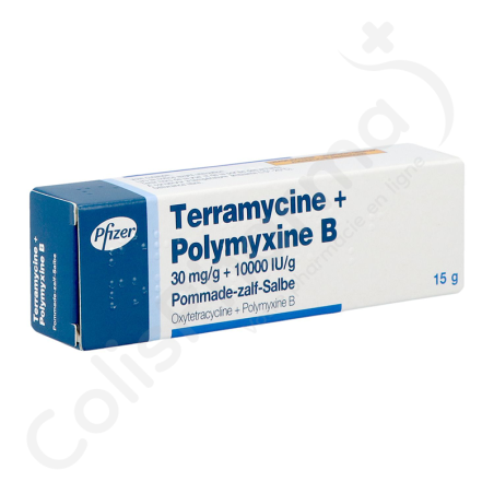 Terramycine 30 mg/g + Polymyxine B 10000 IU/g - Pommade dermique 15 g