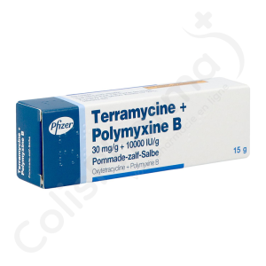 Terramycine 30 mg/g + Polymyxine B 10000 IU/g - Huidzalf 15 g