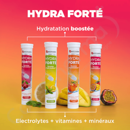 Hydra Forté Hydratatiebooster Kers - 24 bruistabletten
