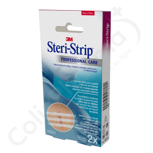 Steri-Strip 3M Professional Care 6 mm x 7,5 cm - 2 x 3 strips van huidhechtingen