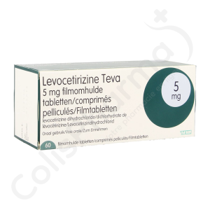 Levocetirizine Teva 5 mg - 60 comprimés