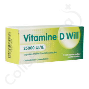 Vitamine D Will 25 000 UI - 24 zachte capsules