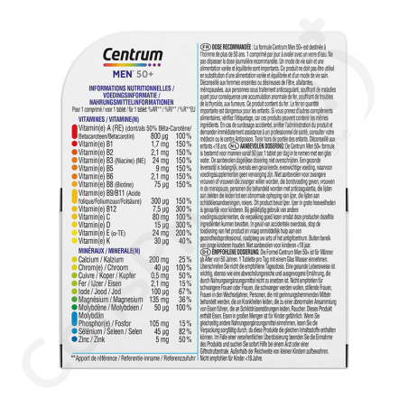 Centrum Men 50+ - 30 comprimés
