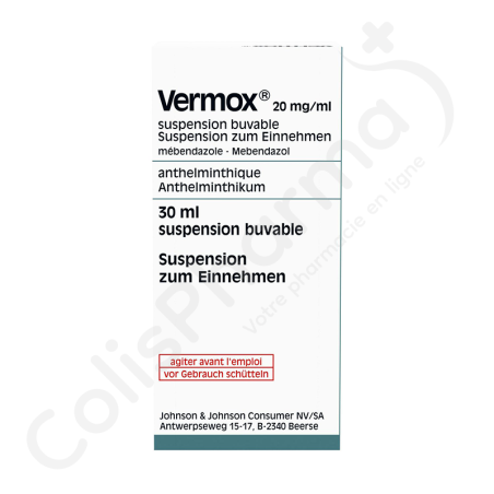 Vermox Suspension Buvable 2% - 30 ml Vermox Suspension Buvable 2% - 30 ml