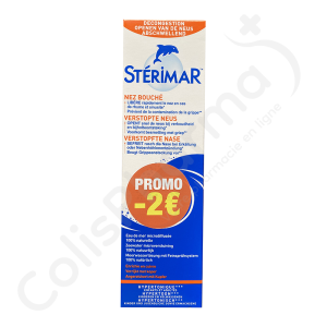 Stérimar Hypertonique Nez Bouché - Spray nasal 100 ml - PROMO -2€