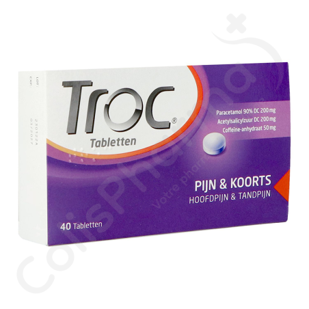 Troc Pijn & Koorts - 40 tabletten