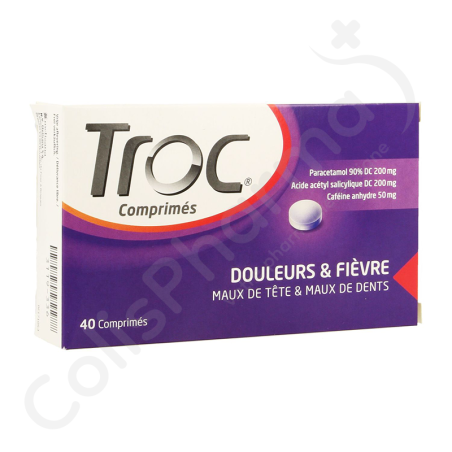 Troc Pijn & Koorts - 40 tabletten