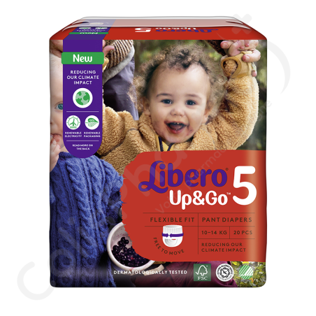 Libero Up & Go 5 - 10-14 kg - 20 babyluiers
