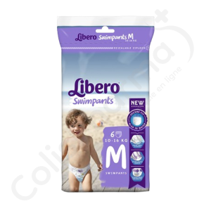 Libero SwimPants Medium - 10-16 kg - 6 wegwerp-zwempakken