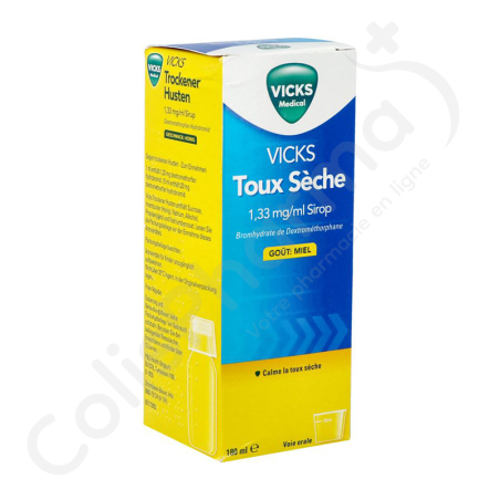 Vicks Toux Sèche Sirop - 180 ml Vicks Toux Sèche Sirop - 180 ml