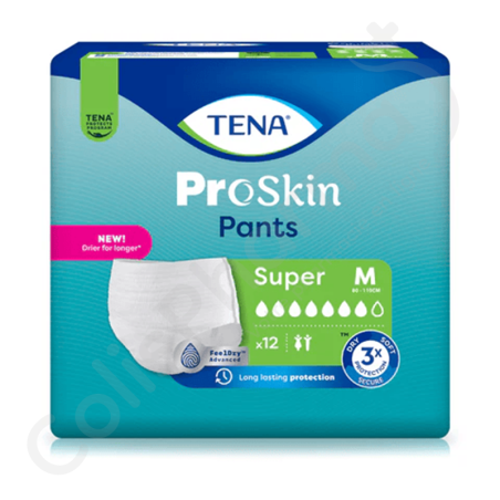 Tena Pants Super Medium - 12 pants