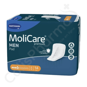 Molicare Men Pad 4 Gouttes - 14 protections anatomiques