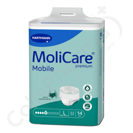 Molicare Mobile 5 Gouttes Large - 14 slips absorbants