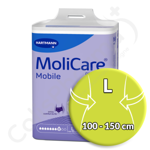 Molicare Mobile 8 Gouttes Large - 14 slips absorbants