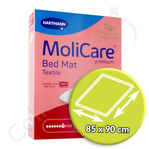 Molicare Bed Mat Textile 7 Gouttes 85 x 90 cm - 1 alèse