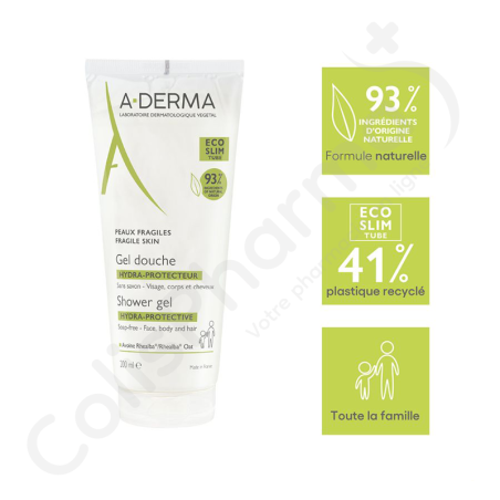 A-Derma Avoine Gel Douche Hydratant Protecteur - 200 ml