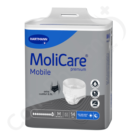 Molicare Mobile 10 Gouttes Medium - 14 slips absorbants