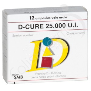 D-Cure 25 000 UI - 12 ampoules