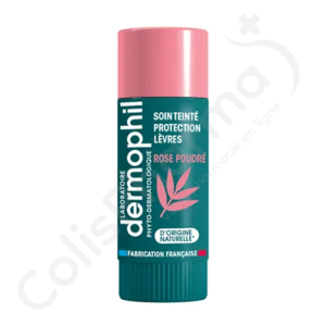 Dermophil Soin Lèvres Hydratant Teinté Rose Poudré - Stick lèvres 4g