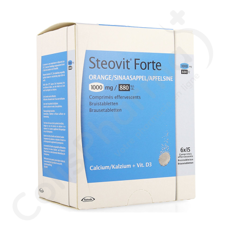 Steovit Forte 1000 mg/880 UI - 84 bruistabletten Steovit Forte 1000 mg/880 UI - 84 bruistabletten