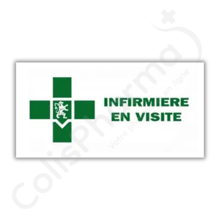Plaquette voor bezoekende verpleegster - 1 plaquette Plaquette voor bezoekende verpleegster - 1 plaquette