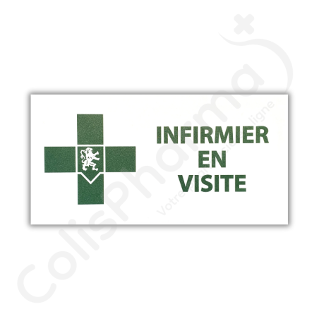 Plaquette voor bezoekende verpleegster - 1 plaquette