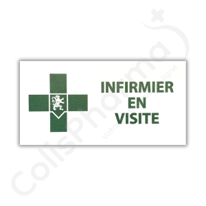 Plaque Infirmier en visite - 1 plaque