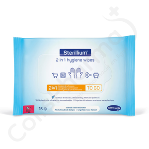 Sterillium 2 in 1 Hygiene Wipes - 15 stuks