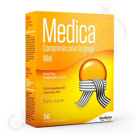Medica Miel Sans Sucre 5 mg/1 mg - 36 comprimés à sucer