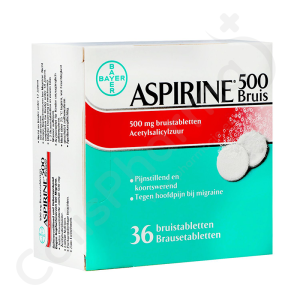 Aspirine 500 mg - 36 comprimés effervescents