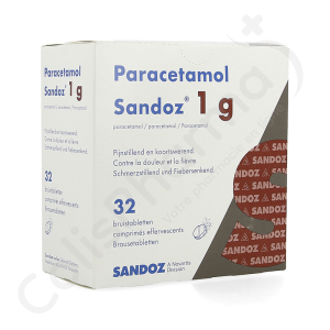 Paracetamol Sandoz 1 g - 32 comprimés effervescents