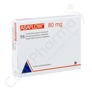 Asaflow 80 mg - 56 comprimés gastro-résistants