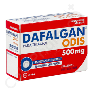 Dafalgan Odis 500 mg - 16 comprimés orodispersibles