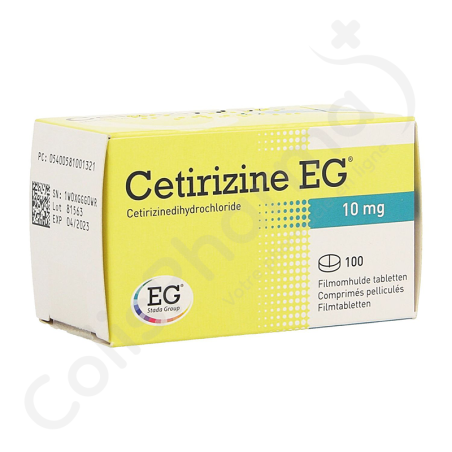 Cetirizine EG 10 mg - 100 comprimés