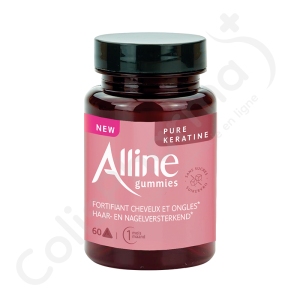 Alline Pure Keratine Fortifiant Cheveux et Ongles - 60 gommes