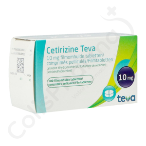 Cetirizine Teva 10 mg - 100 comprimés
