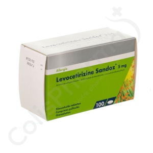 Levocetirizine Sandoz 5 mg - 100 comprimés
