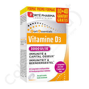 Vitamine D3 3000 UI - 120 comprimés