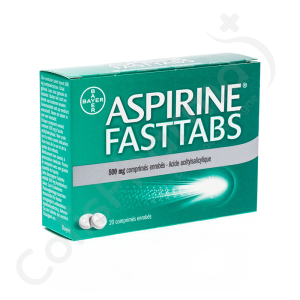 Aspirine Fasttabs 500 mg - 20 comprimés