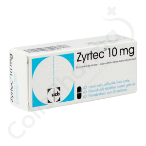 Zyrtec 10 mg - 40 comprimés